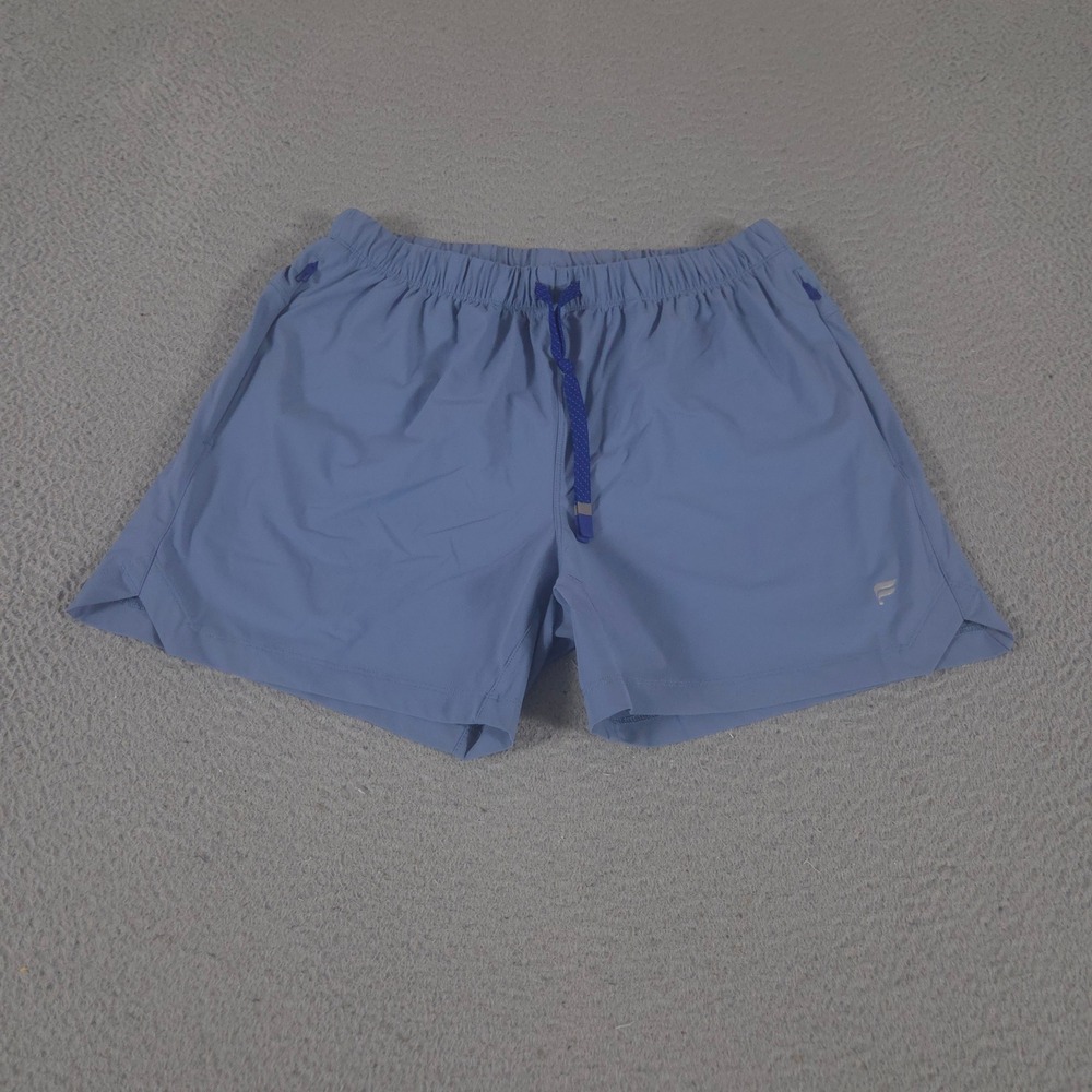 Fabletics Shorts Mens L Blue The One Solid Elastic Waist Athletic Gym Training